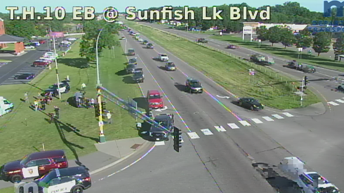 One dead following crash on Highway 10 in Ramsey