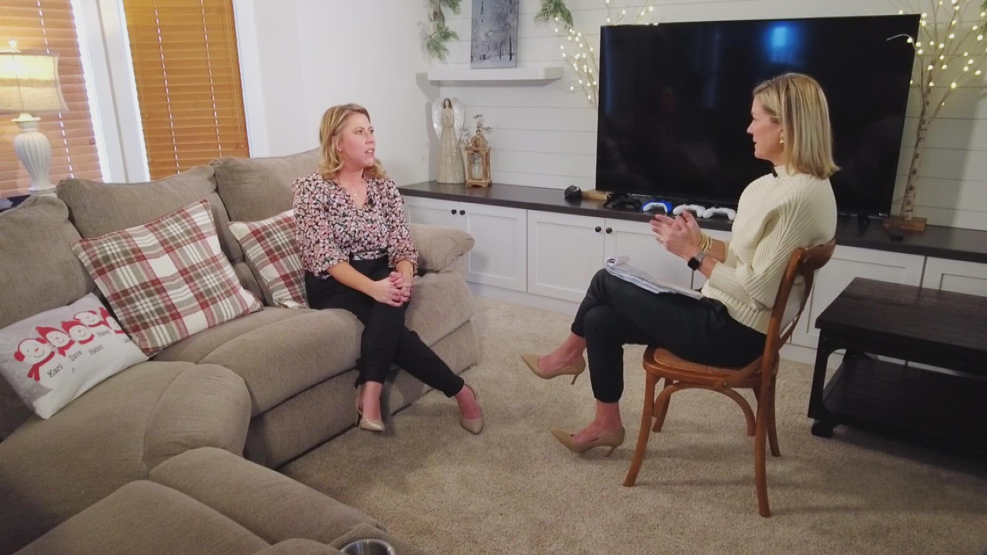 Kari Hoffman sat down with KARE 11's Julie Nelson nearly four years after her son Landen was thrown over a third-story balcony at the Mall of America.