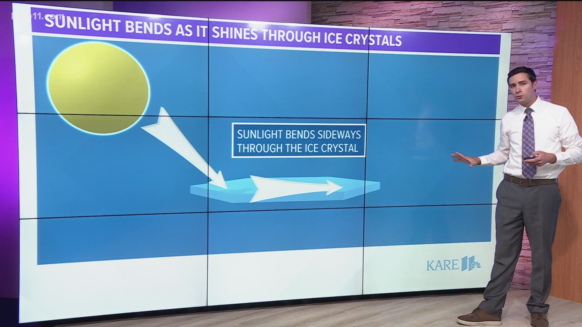 KARE 11 meteorologist Ben Dery explains why sun dogs are so rare in the summer months.