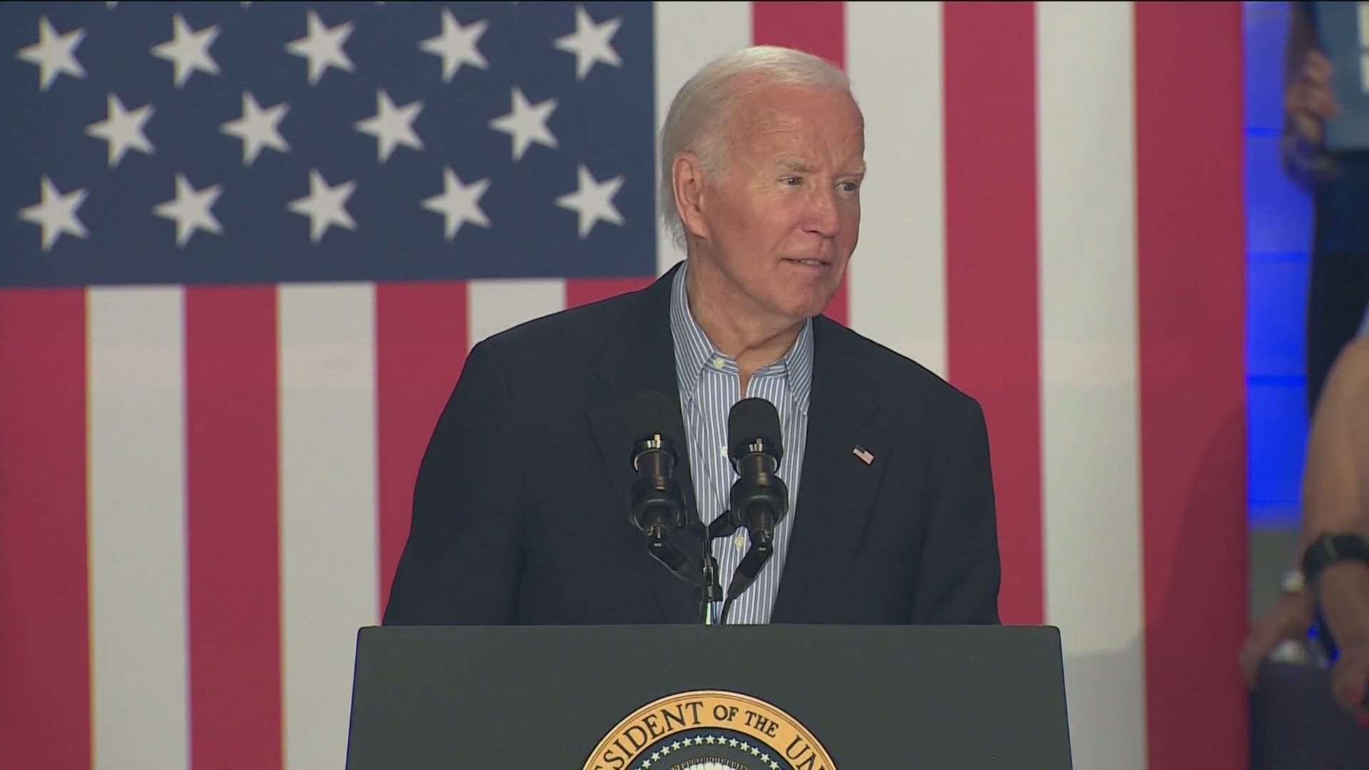 Biden is getting out on the campaign trail just two days after Wednesday's White House meeting with Minnesota Gov. Tim Walz and a handful of Democratic governors.