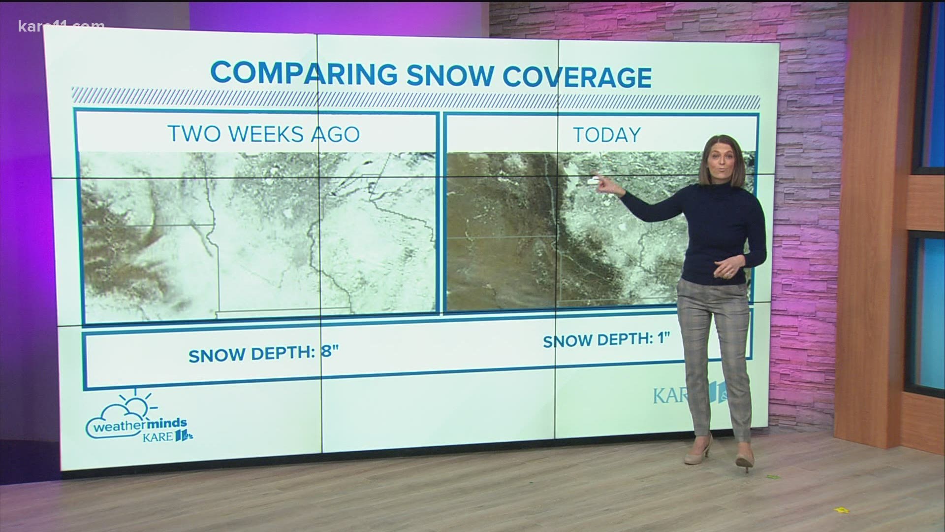 Boy what a difference two weeks makes. Snowpack is disappearing across the state. Laura Betker fills us in.