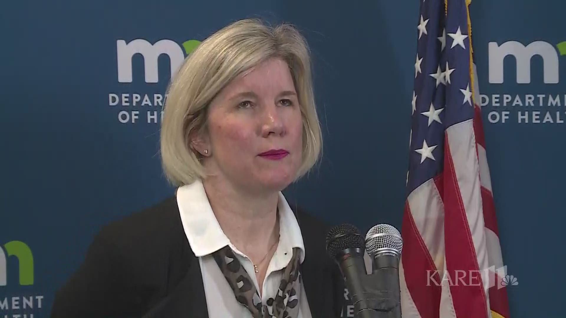 MDH Infectious Disease Director Kris Ehresmann says two Minnesotans are being monitored for possible coronavirus.