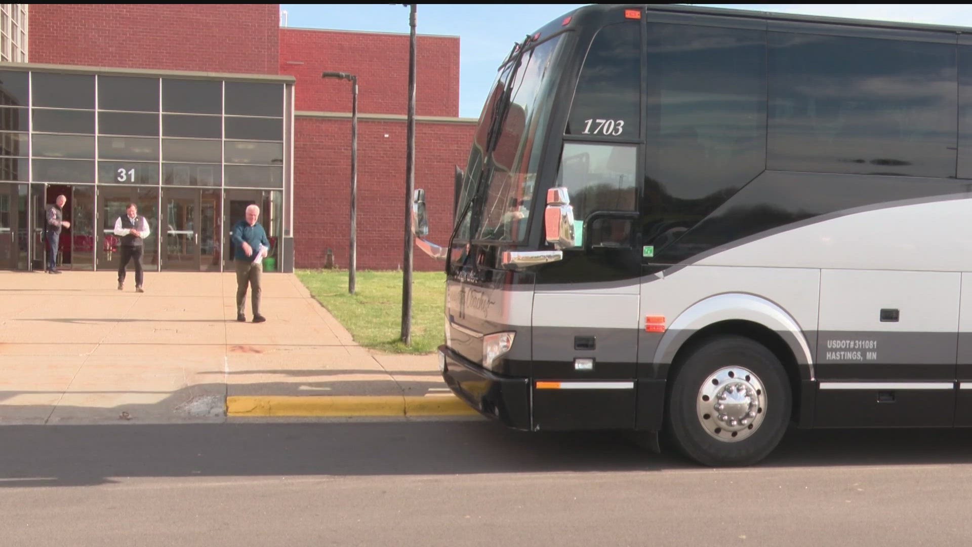 House bonding committee spends many days on the road between sessions, touring public works projects in search of state dollars.