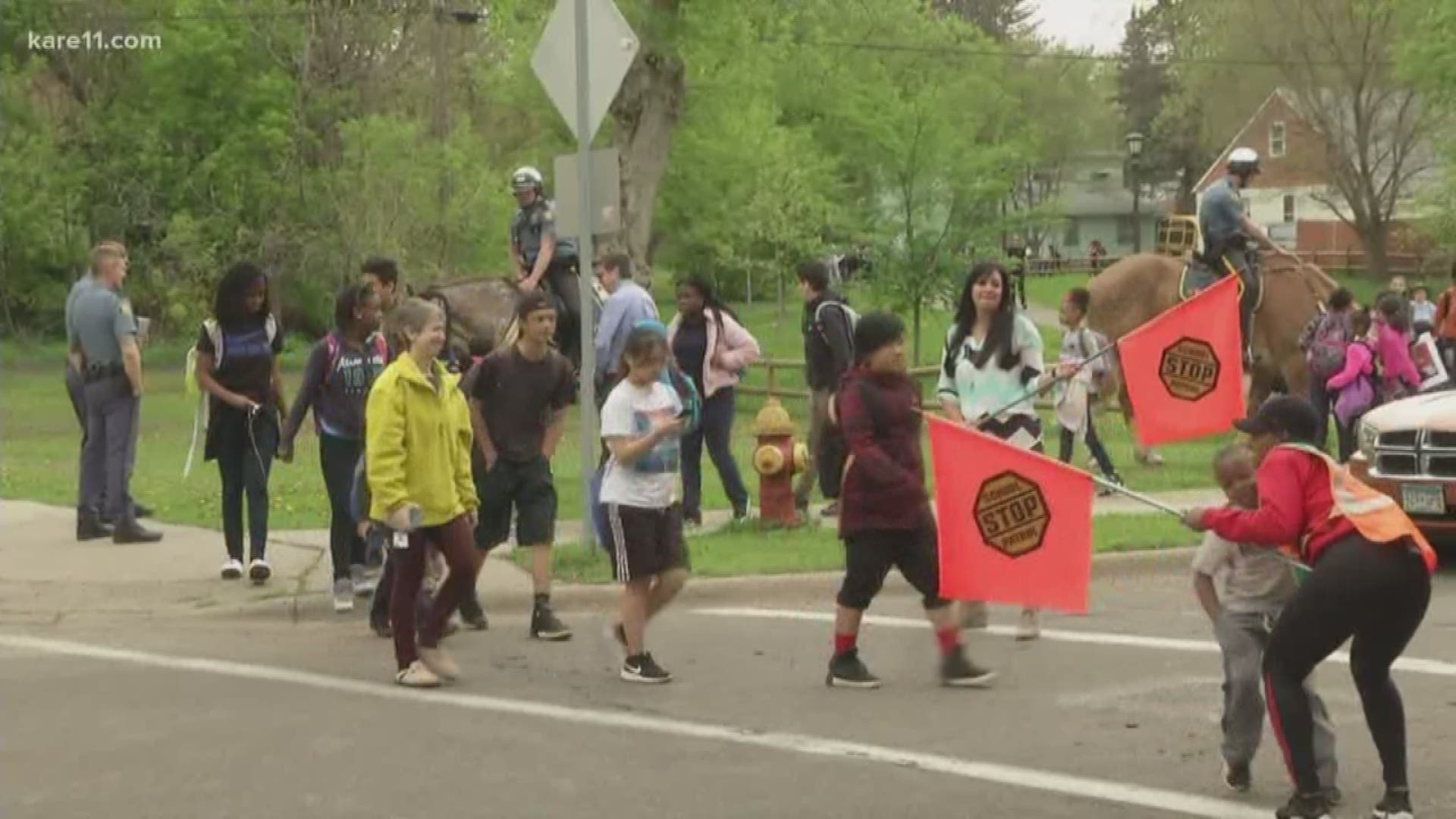 St. Paul schools held Walk and Bike to School events to encourage kids to be active.