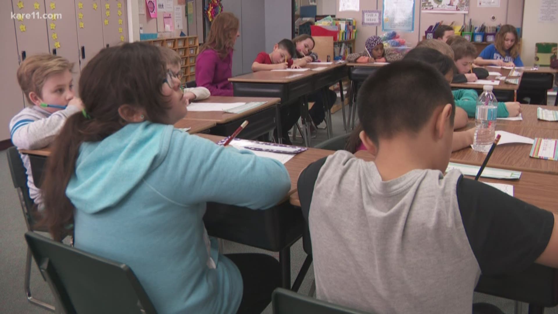 The class helped Ellery during Random Acts of Kindness week, when they wrote letters to troops. https://kare11.tv/2XxSnnl