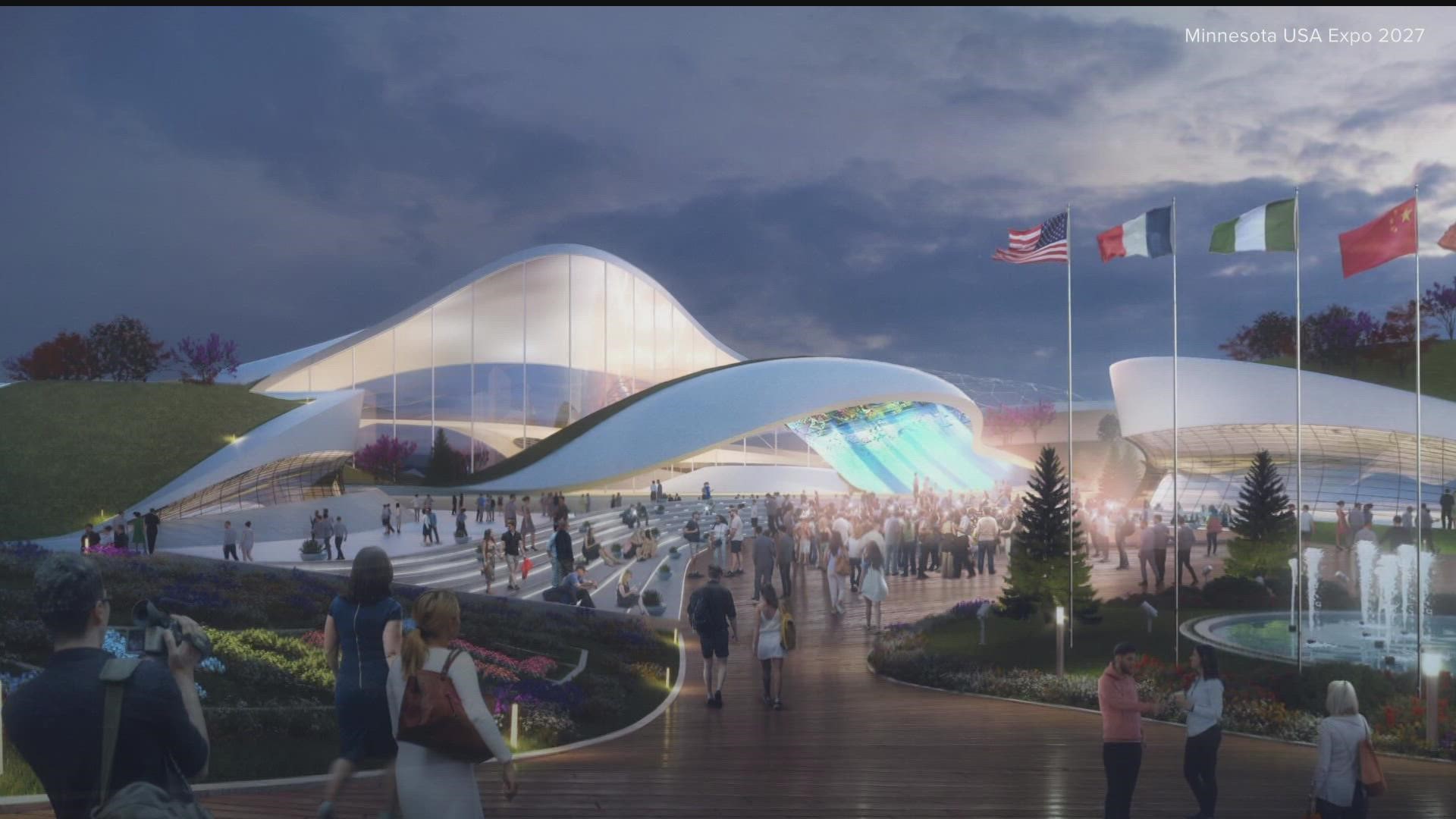 On Wednesday morning, Gov. Tim Walz and other state leaders gave an update on the push to bring the World's Expo to Bloomington.