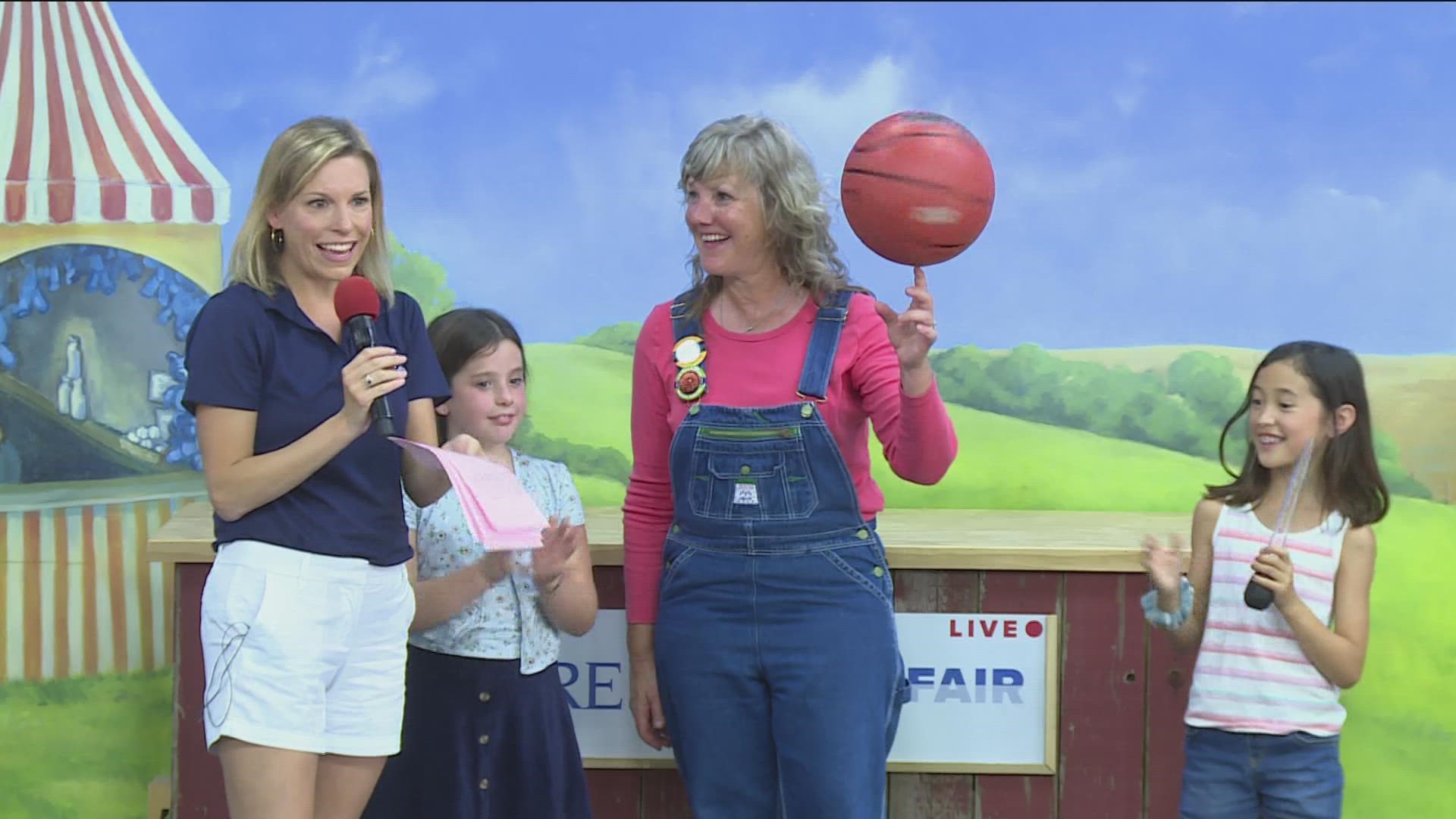 Rhonda Ross Swanson, the creator and the presenter of the "Thank A Farmer Magic Show," stopped by the KARE barn during the 4 p.m. show Friday.