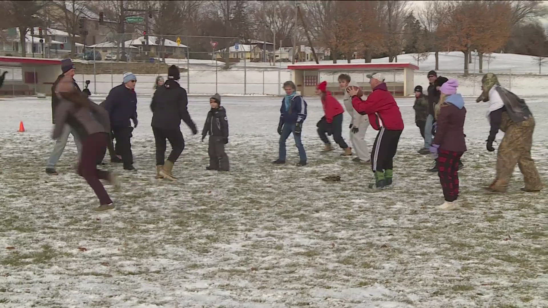 In St. Paul, the Battis and Bohen families continue their Turkey Bowl tradition.