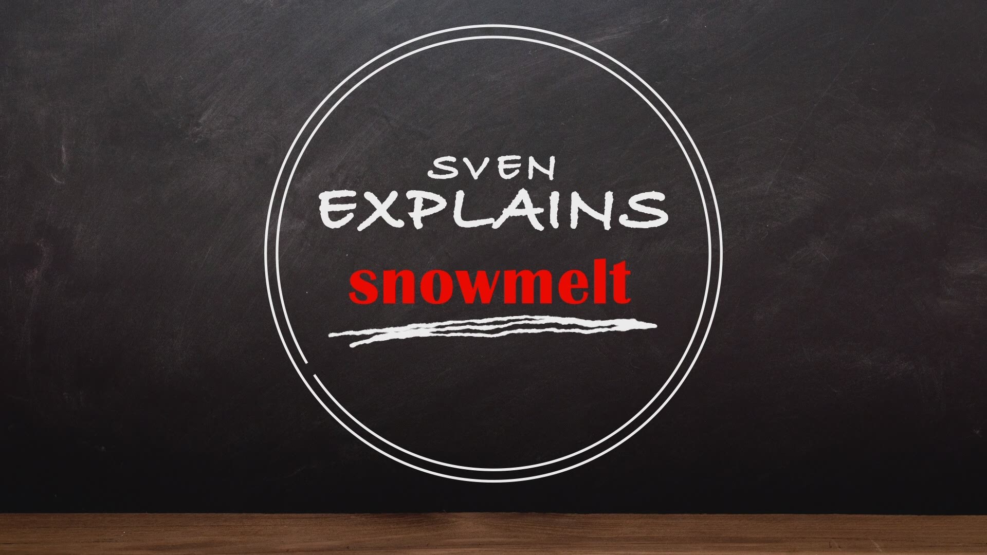Sven Sundgaard talks about the effects of rain on snow and how snow melts.