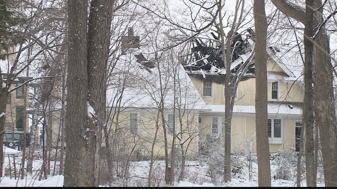 Authorities find Lake mansion on fire after responding to