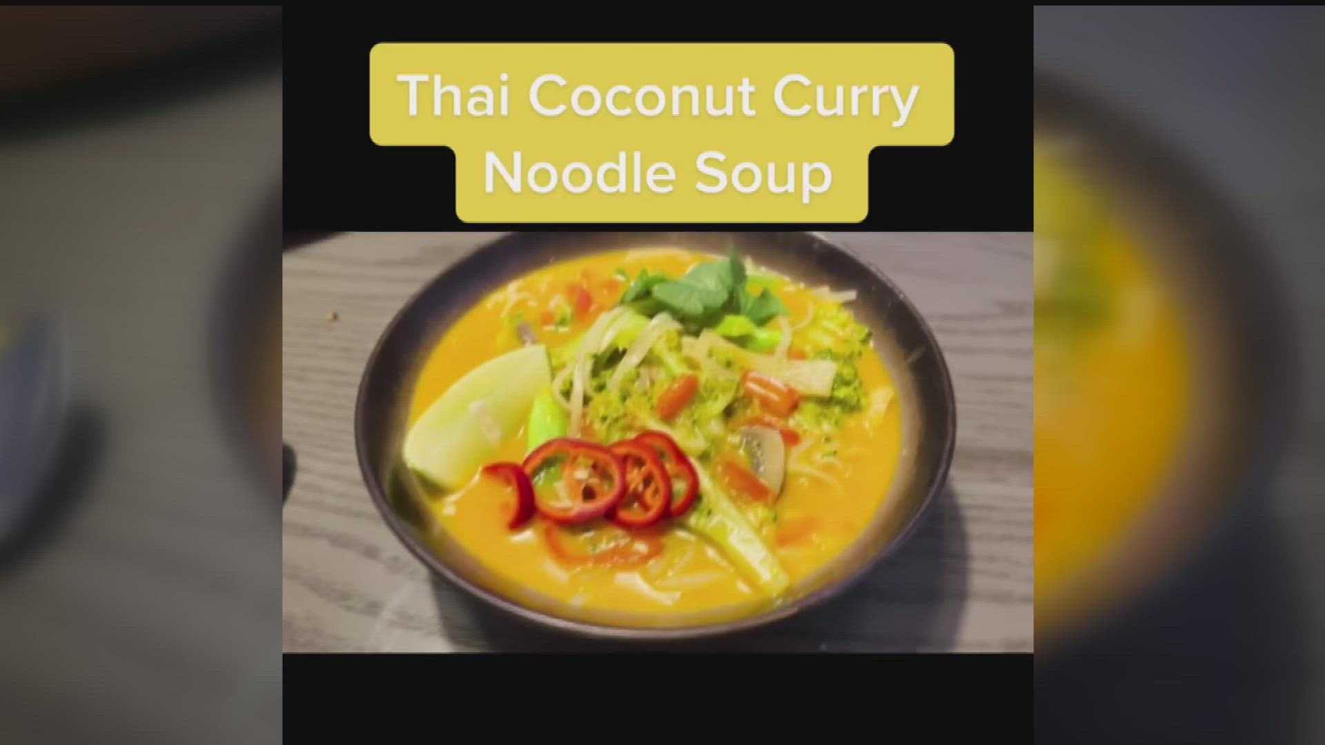 KARE 11's Alicia Lewis loves Thai cuisine and after trying a few recipes, this red curry coconut noodle soup does the job!