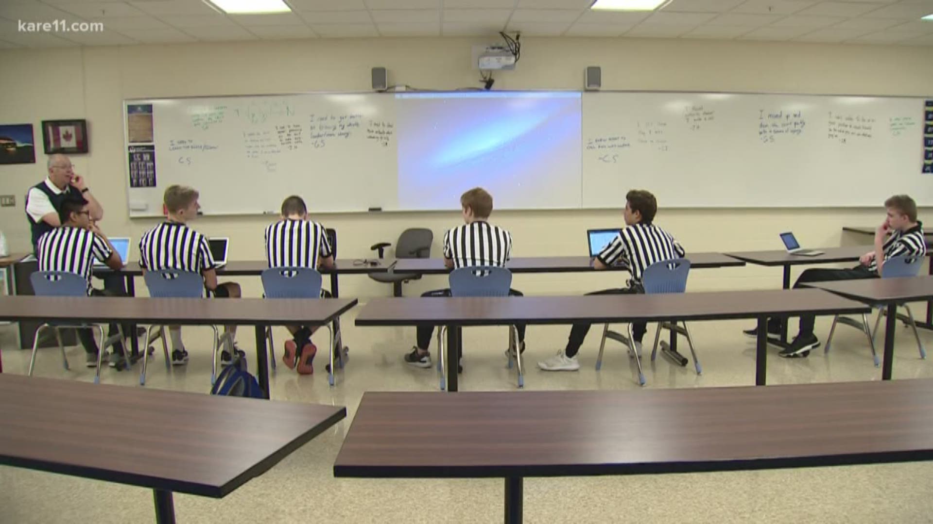 St. Thomas Academy has an answer for the referee shortage.  “Hey Ref!" -- a class to teach students how to referee.