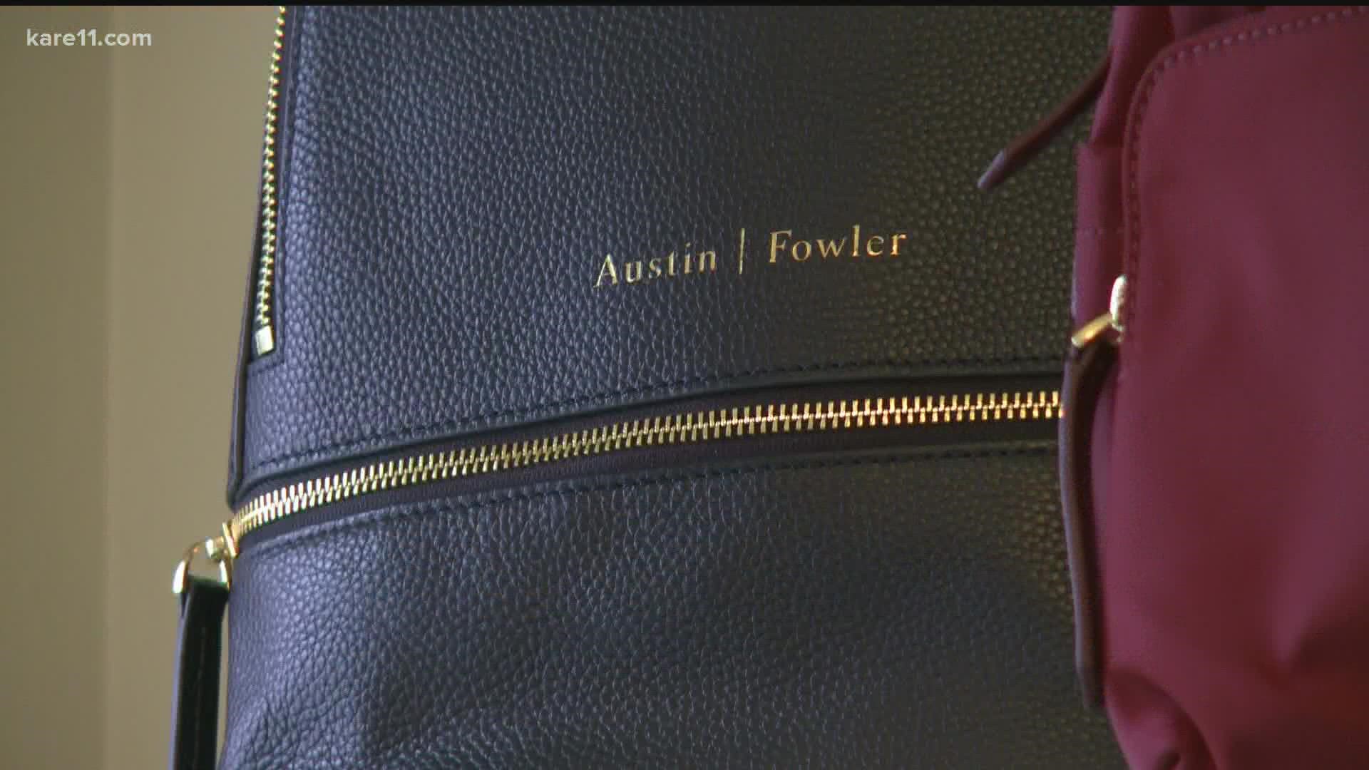 Stephanie and Vince Fowler started "Austin | Fowler" to create stylish bags that could also simplify women's busy lives on the go.