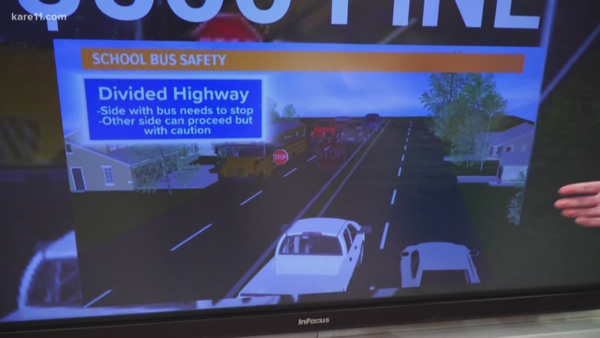 A school district in Virginia is adding cameras to the outside of buses to catch drivers who illegally pass. KARE 11's Alicia Lewis has some reminders about what to do when you see a bus with its stop arm extended.