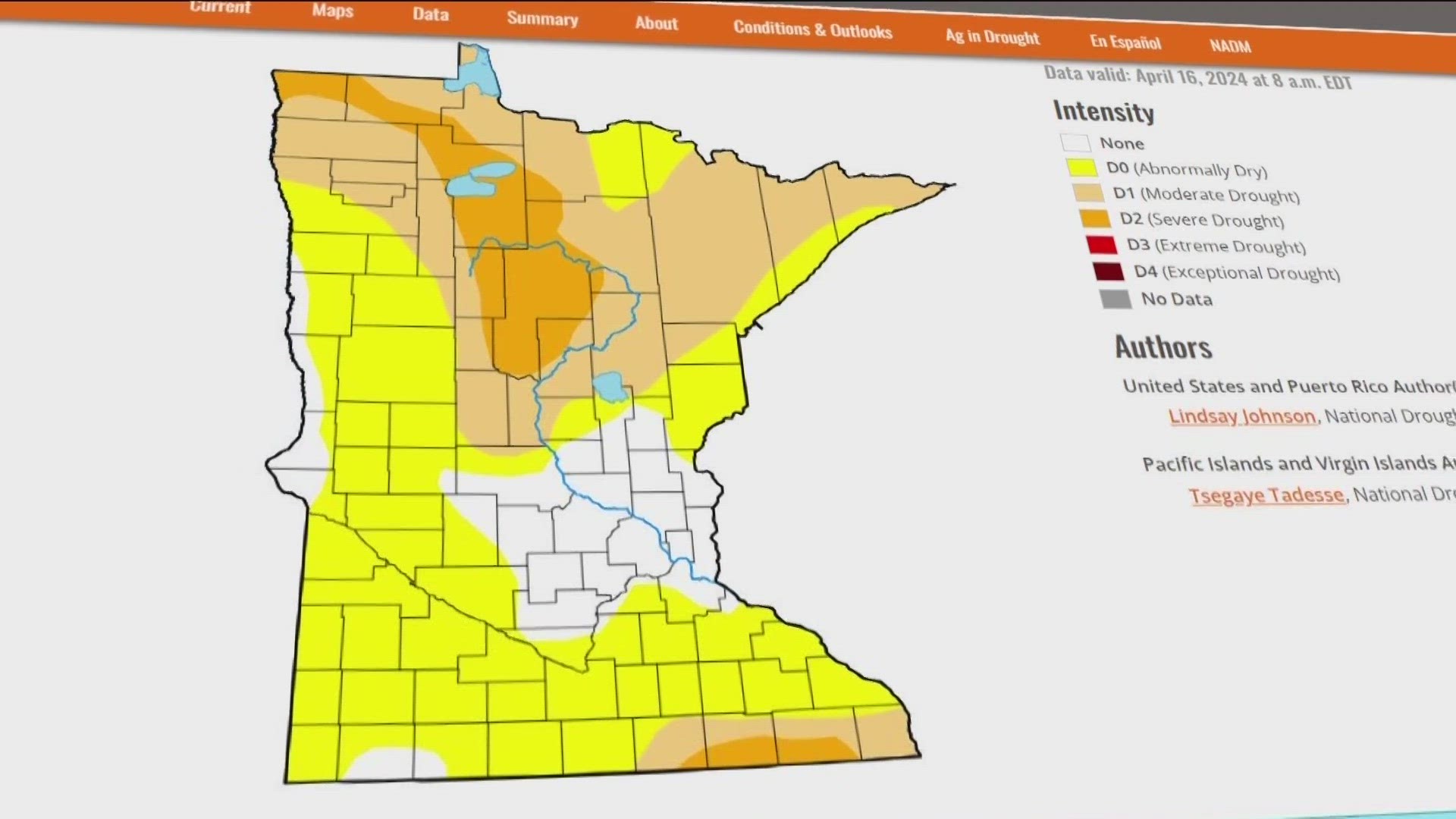 While the Twin Cities metro is no longer considered in a drought, the state's latest report shows most of Minnesota is still experiencing abnormally dry conditions.