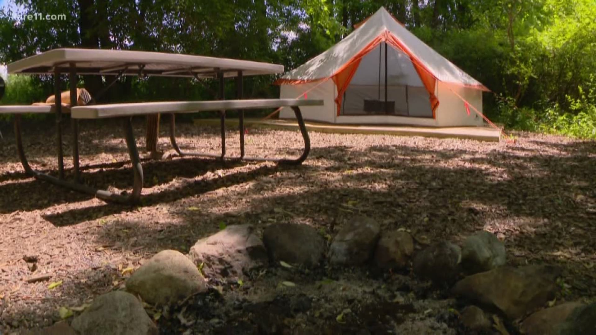 Hipcamp allows people to rent campsites or "glampsites."