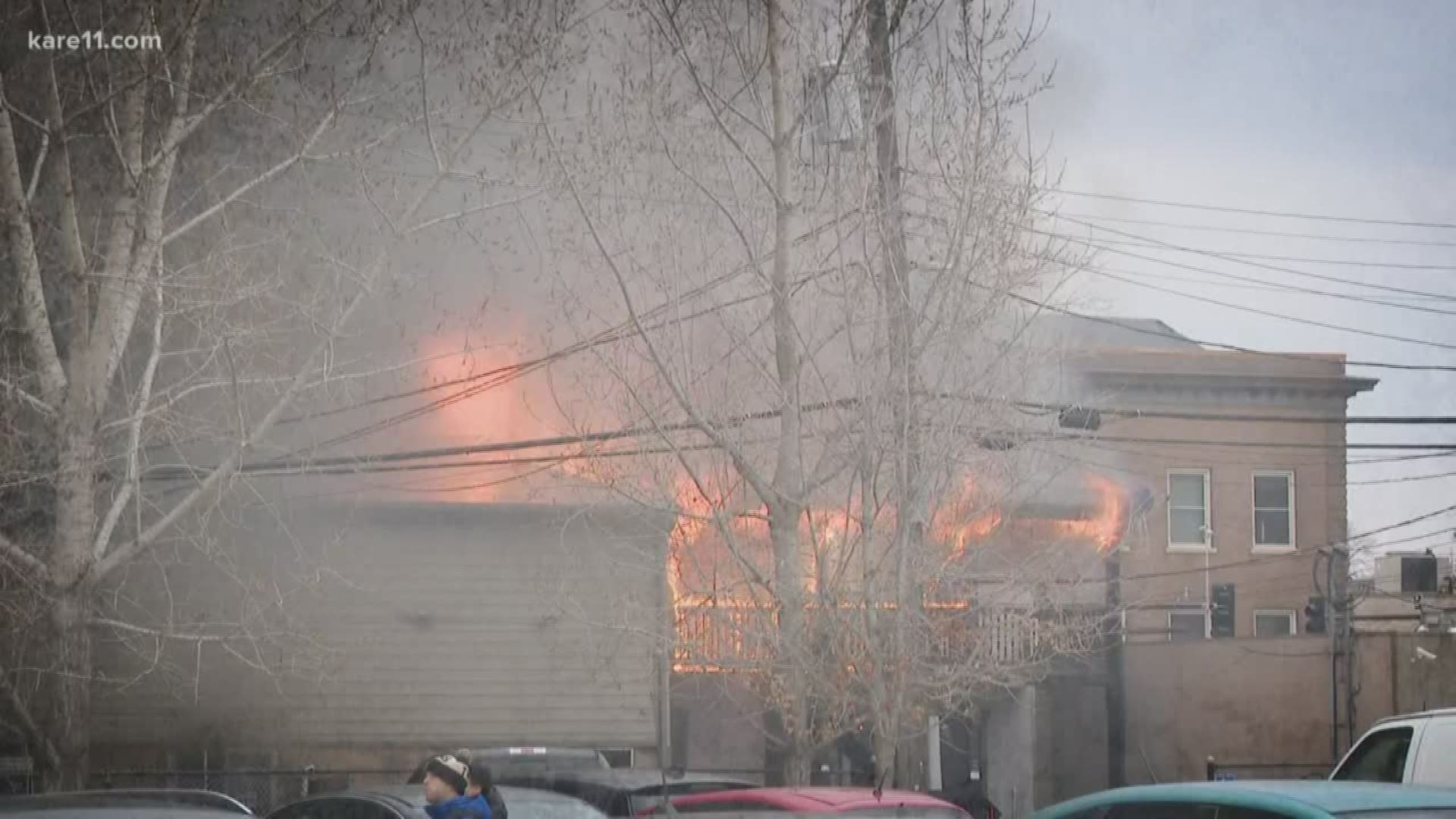 A major fire Sunday on a busy block of northeast Minneapolis destroyed El Taco Riendo, a handful of other small businesses and apartments.