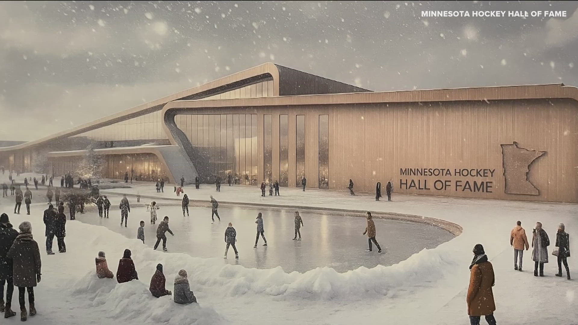 The 120,000+ square-foot space will include a museum, ice arena and auditorium for concerts and induction ceremonies.