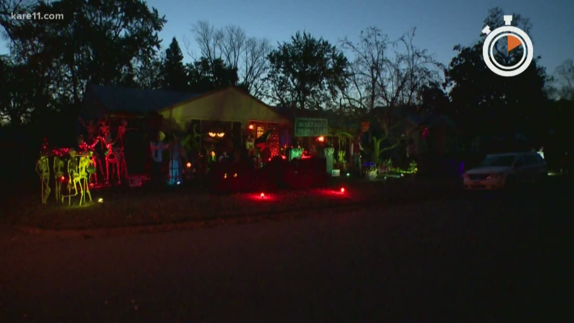 There's a house in Richfield that attracts hundreds of trick-or-treaters every year. This year, the Peterson family invites you to make it to their front door for ca