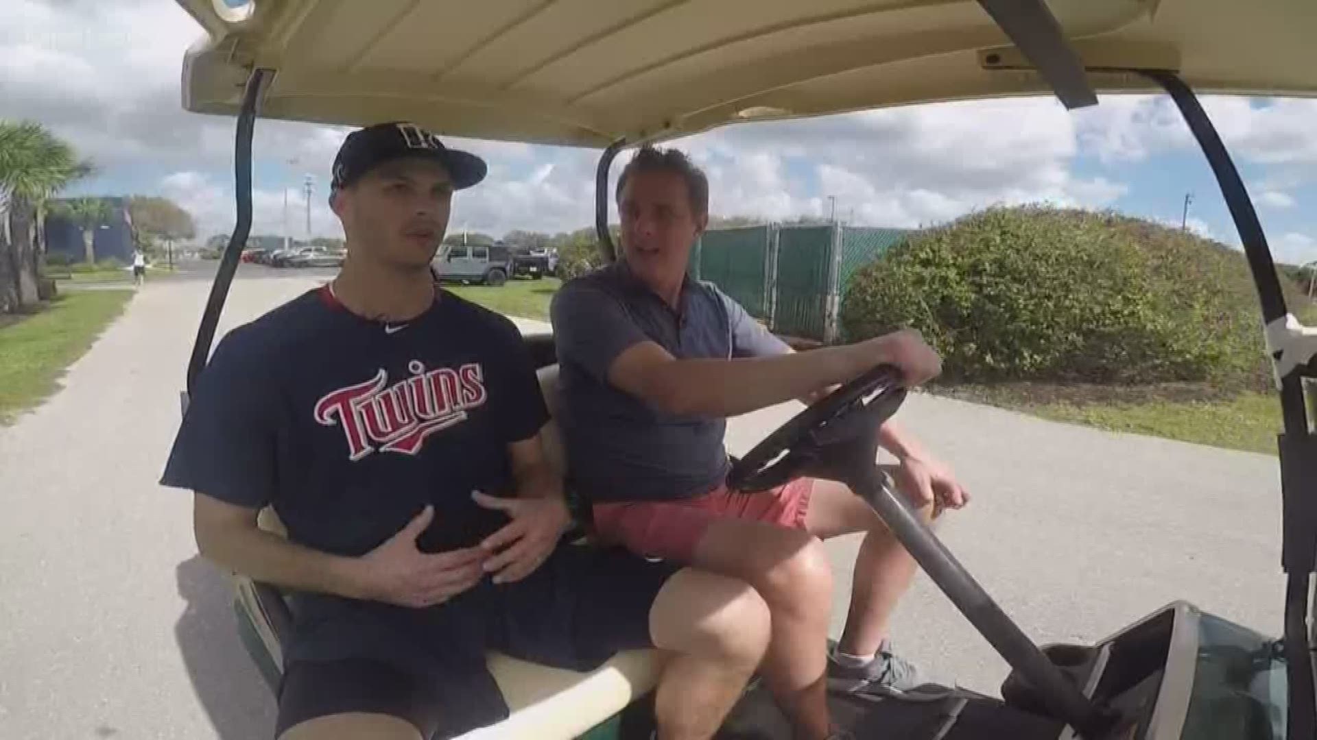 KARE 11 Sports Director Eric Perkins took a spin around the CenturyLink Sports Complex with Twins pitcher Taylor Rogers to get his take on the upcoming season.