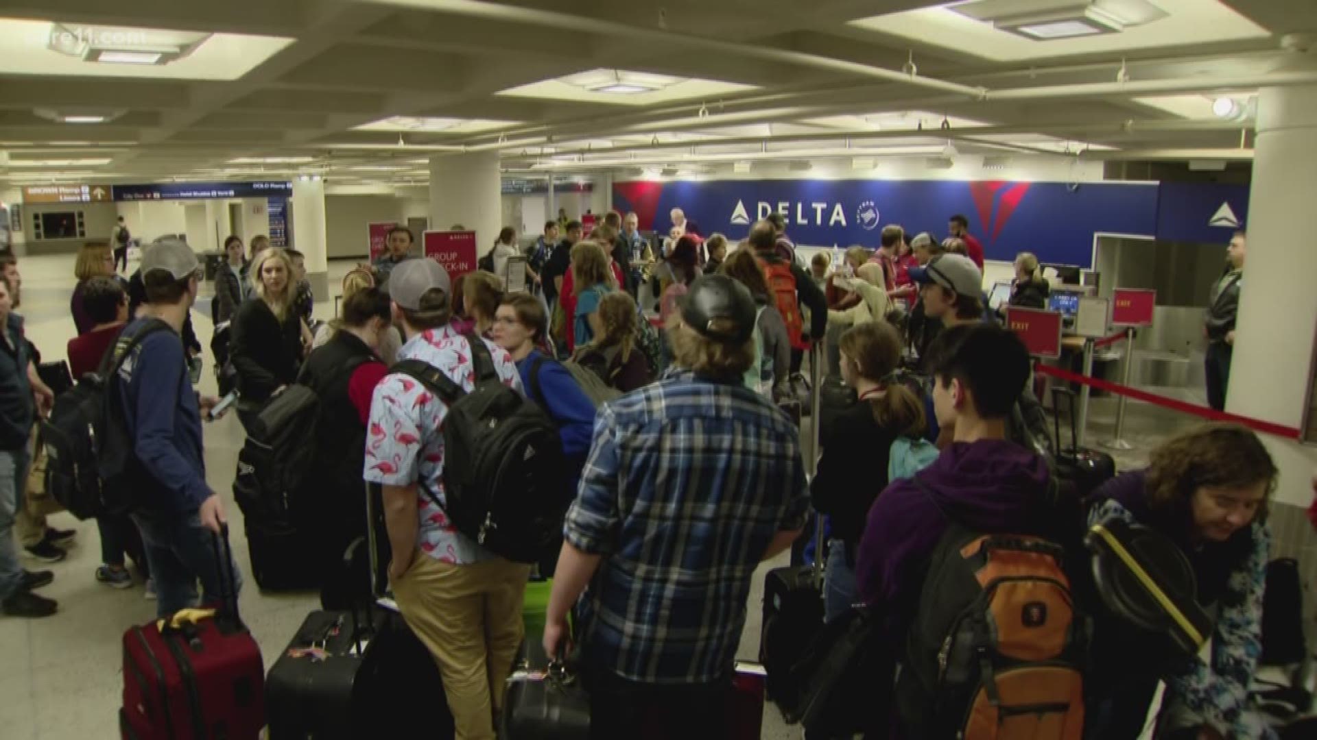 Over 100 band students from Minnesota got stuck in a travel nightmare because of the April snowstorm.