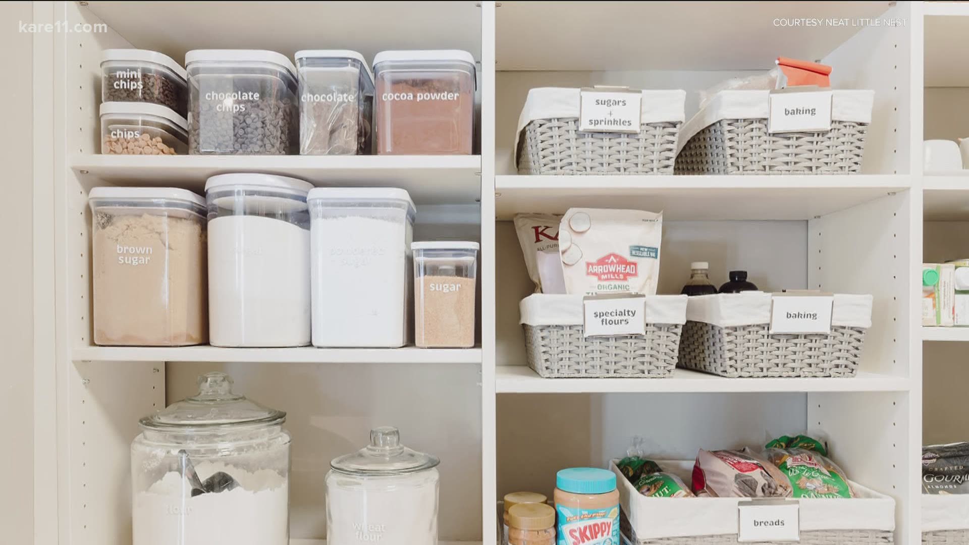 Tips from Neat Little Nest on how to organize your pantry for spring.