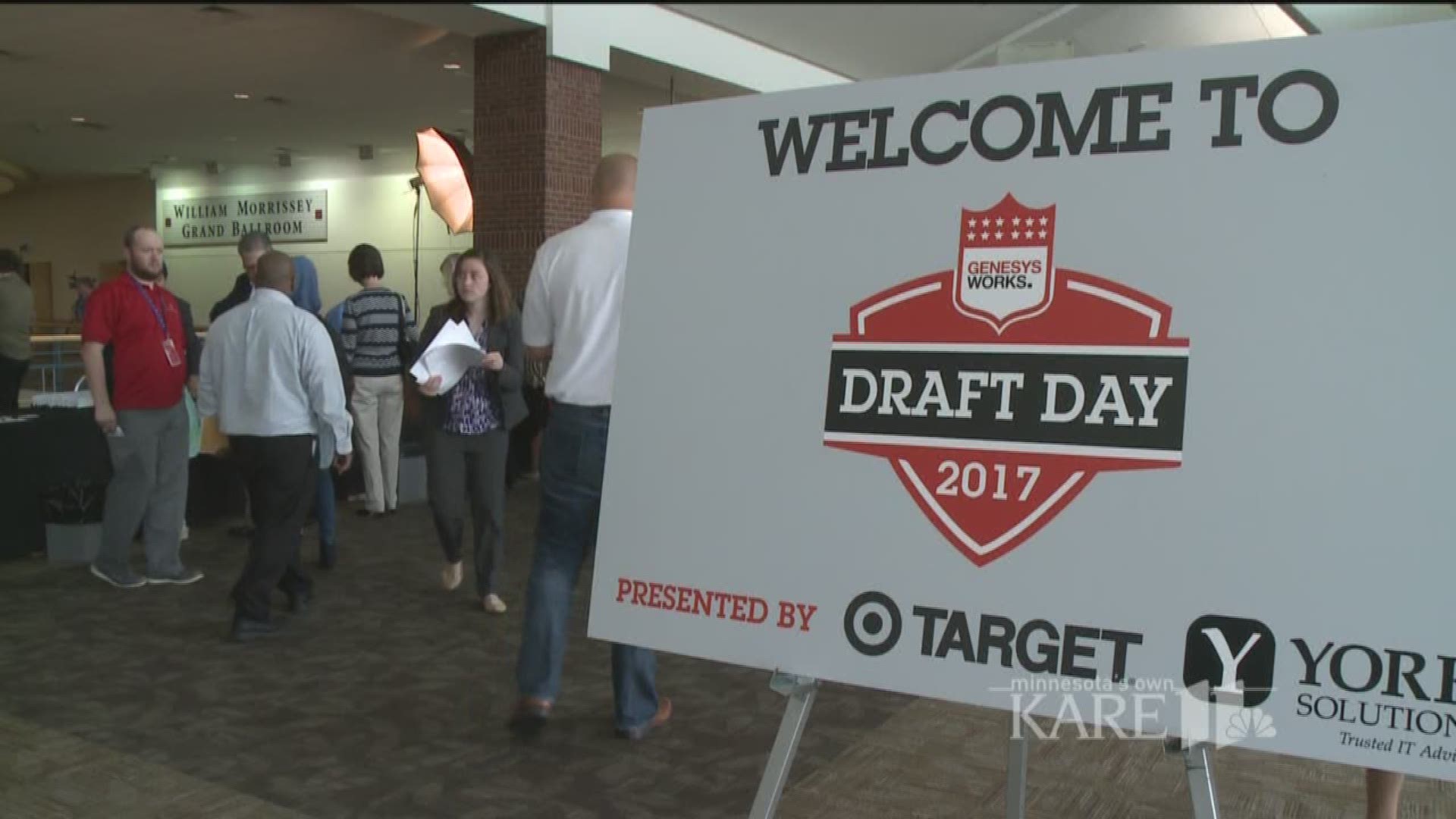 On Tuesday morning, high school students and their families packed the St. Paul RiverCentre for the much-anticipated Draft Day. http://kare11.tv/2vBjoKE