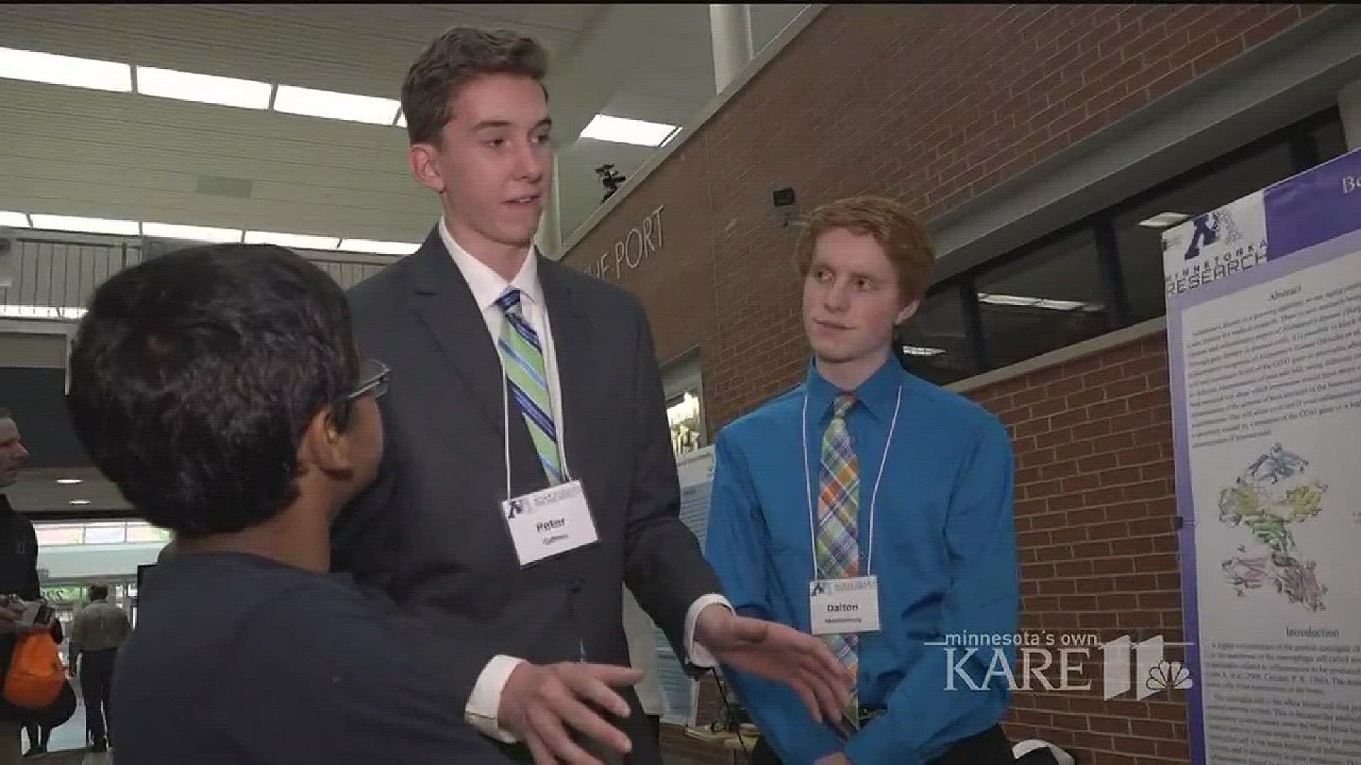 Minnetonka High School's first ever Research Symposium was a great success with more than 40 students presenting their research to their peers.