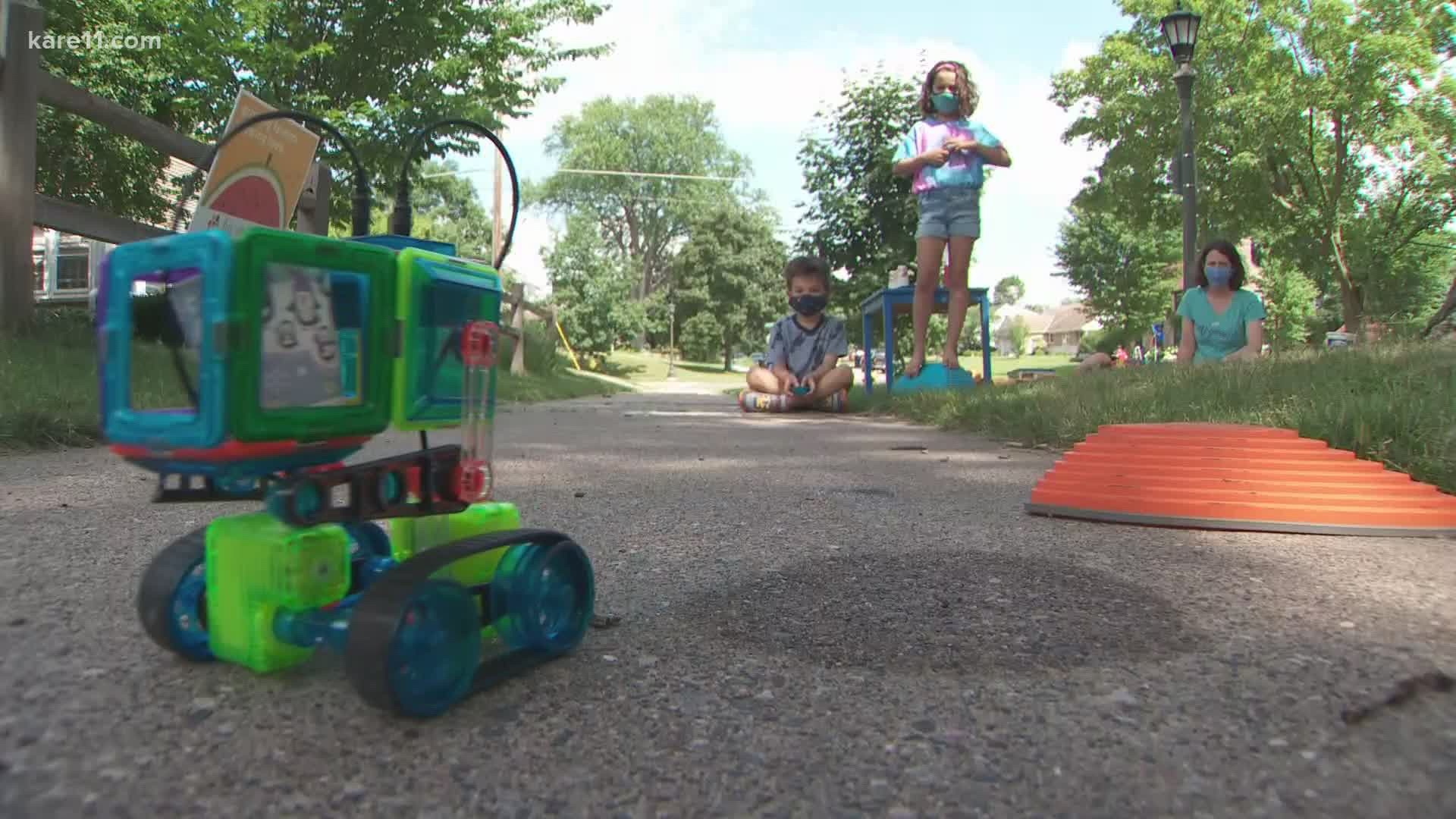St. Paul kids build robot to deliver lemonade at socially distanced stand