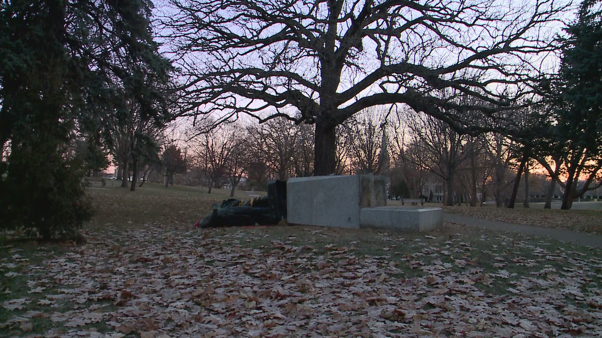 Two historic statues located in Minneapolis parks were vandalized Thanksgiving day, with an anti-colonialist group claiming responsibility.