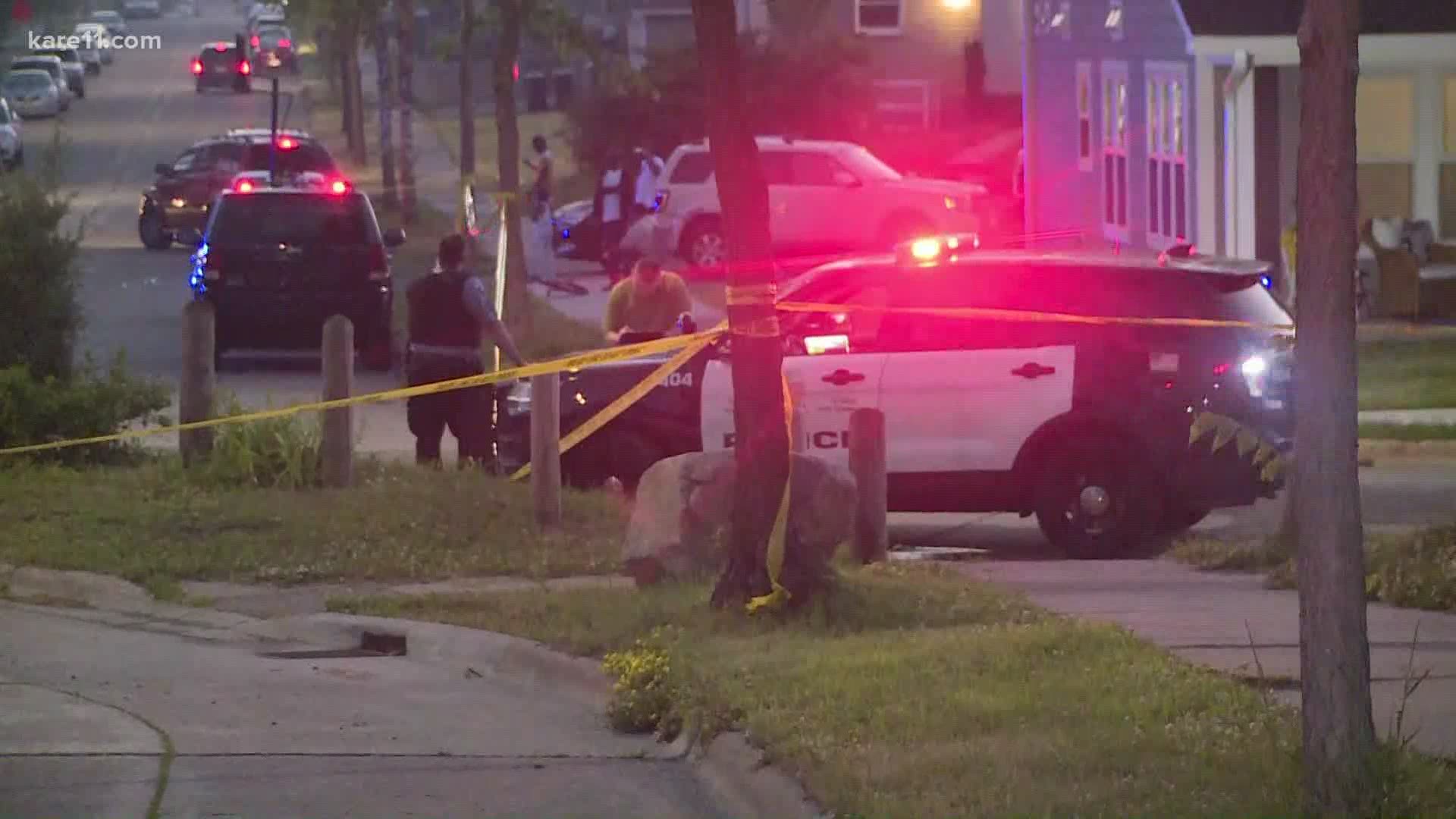 Minneapolis Police say the 17-year-old was a passenger in a car when he was shot, and was found on the street around 8 p.m.