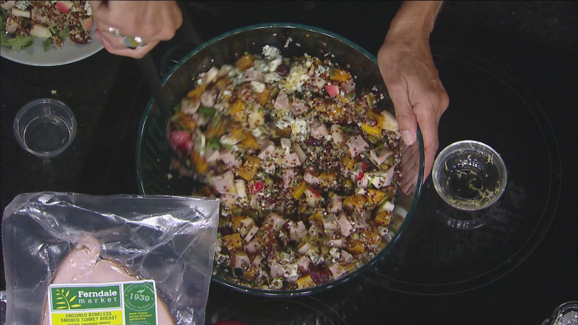 Kowalski's Markets nutritionist, Sue Moores, stopped by KARE 11 Saturday to share a couple of healthful recipes that highlight local farmers and in-season flavors.