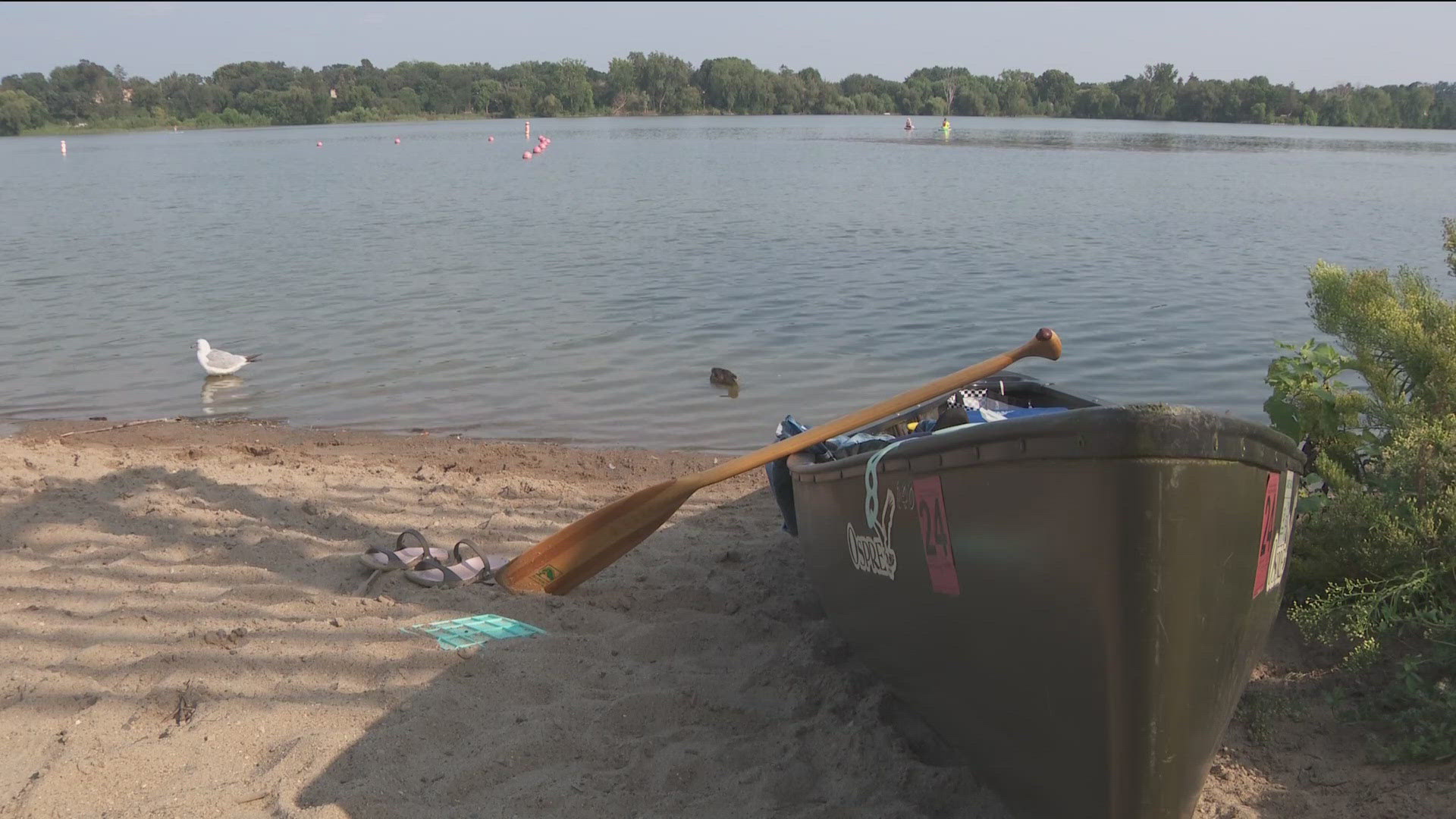 Park and Rec crews said due to a sewer backup and overflow near Lake Nokomis Monday morning all beaches at the lake are closed until further notice.