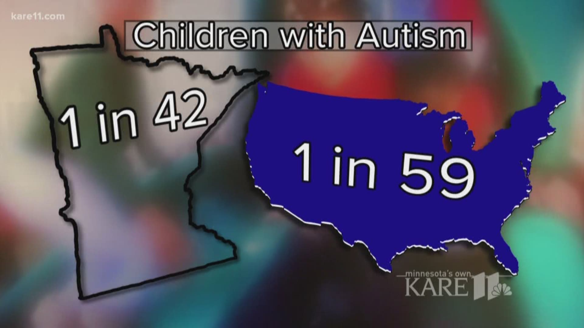 A newly released study indicates 1 in 42 children in Hennepin and Ramsey Counties has autism spectrum disorder. https://kare11.tv/2HSKwfp