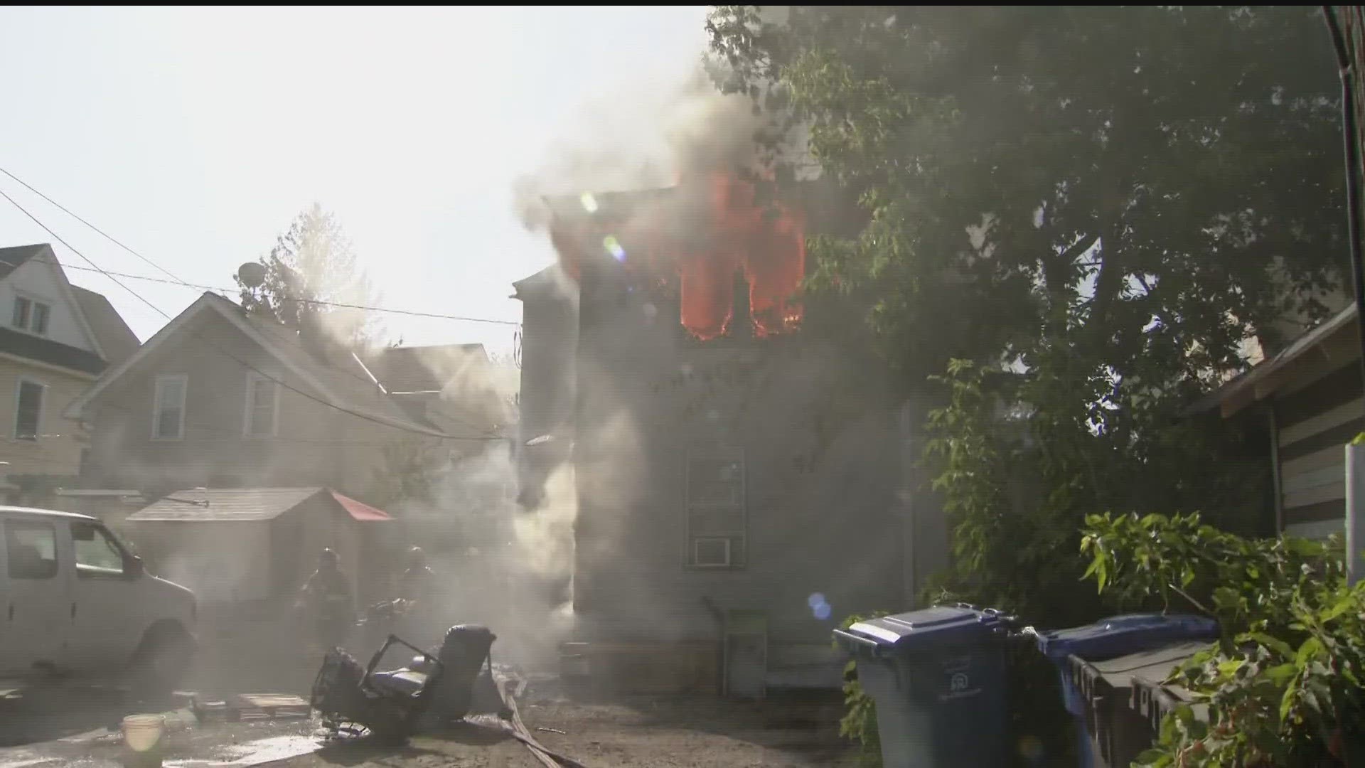 Crews working to control house fire in south Minneapolis