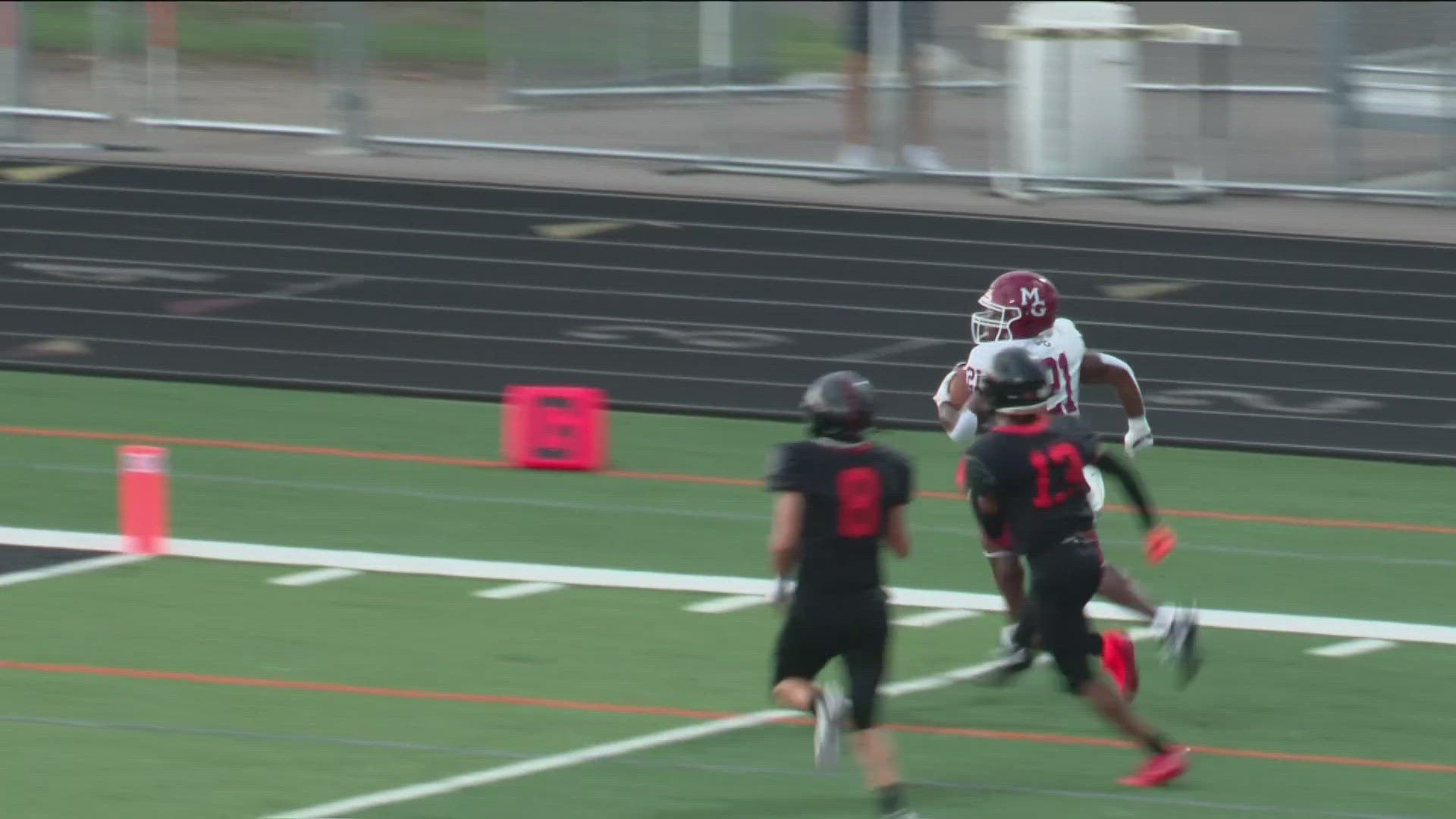 Keep up with the highlights from Thursday's high school football matchup!