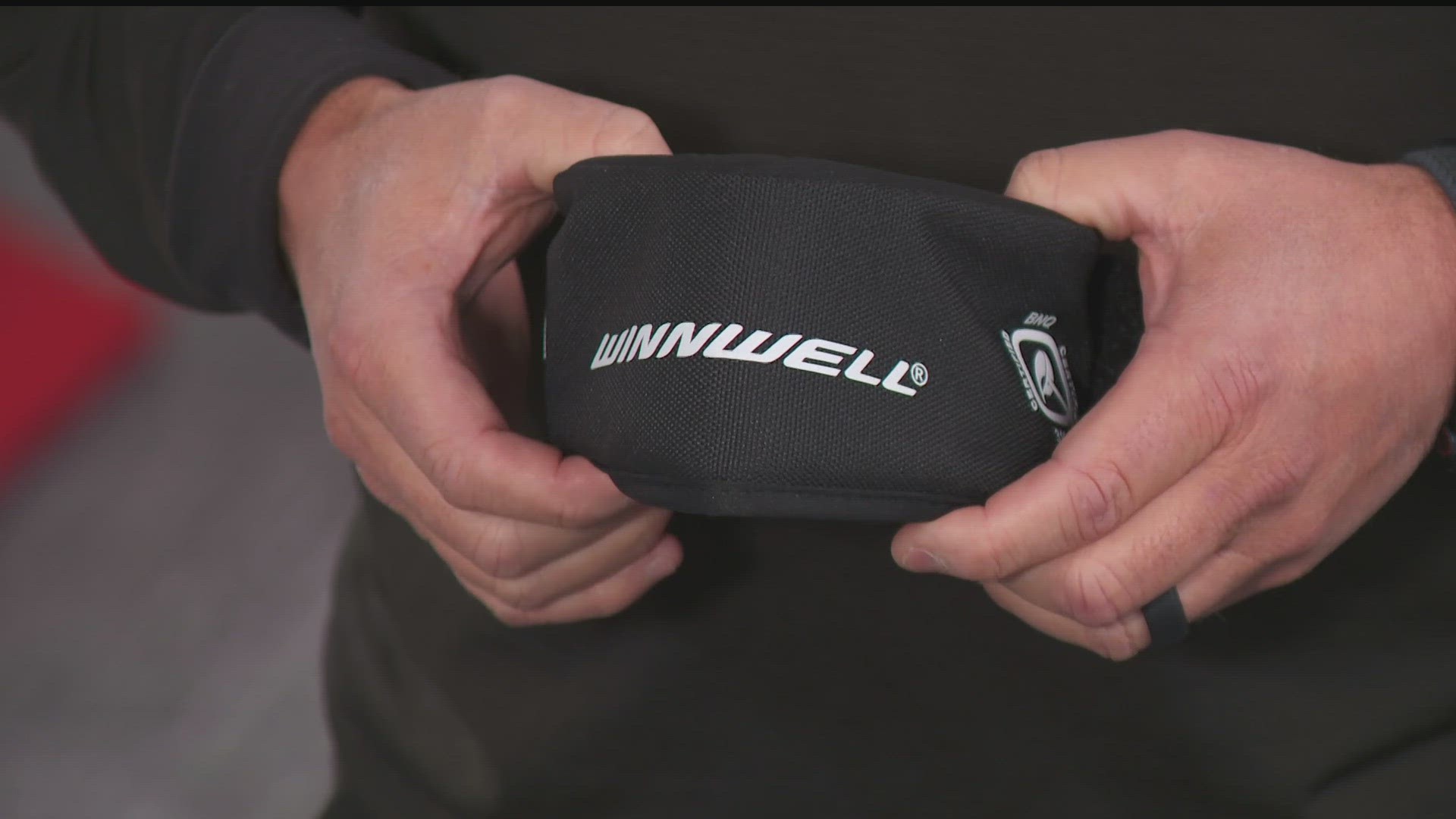 Warroad High School star turned pro T.J. Oshie launched a neck guard last month as part of clothing collection.