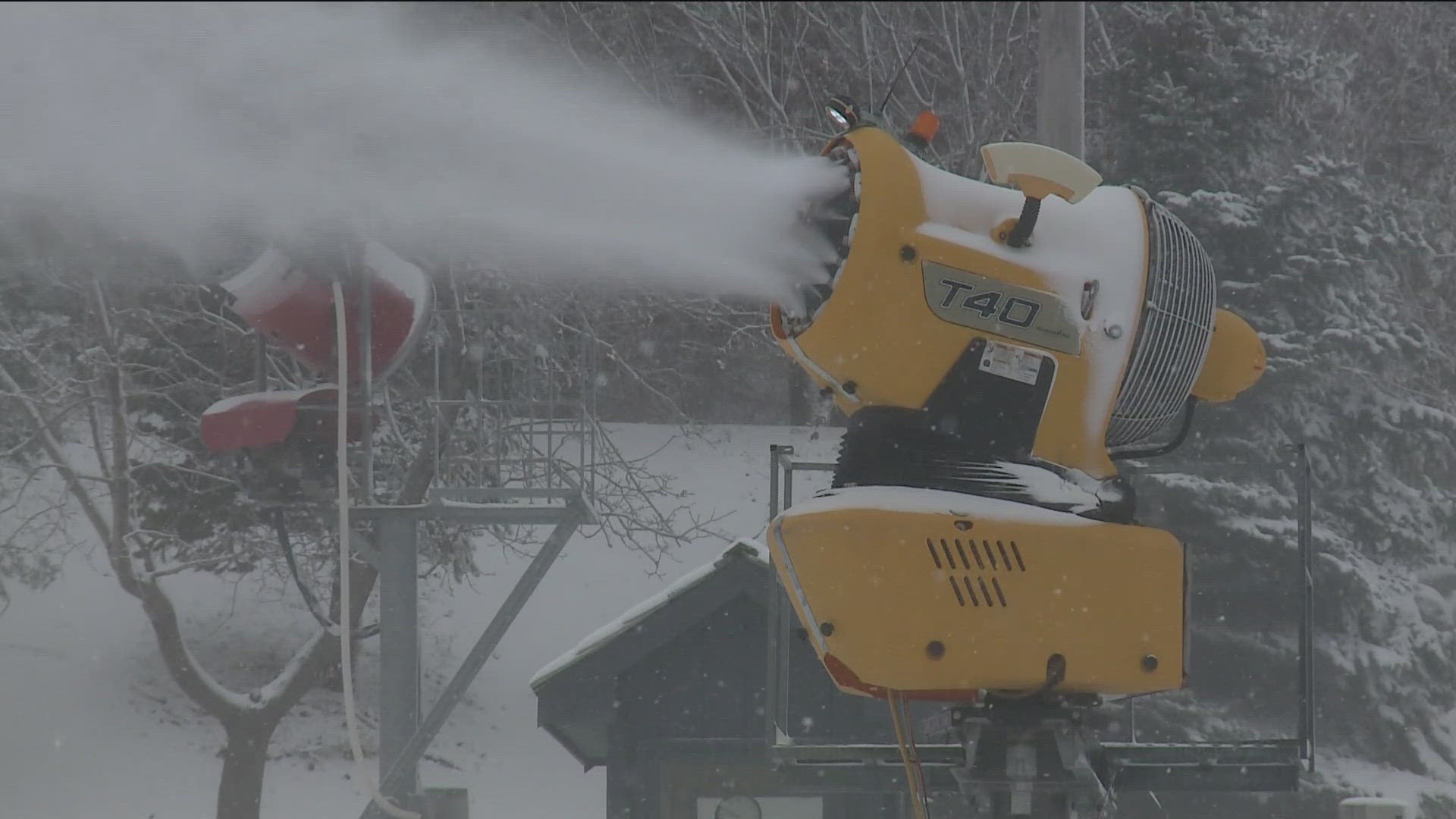 The snow crew at Buck Hill has been making snow since Monday with hopes of opening Friday at 10 a.m.