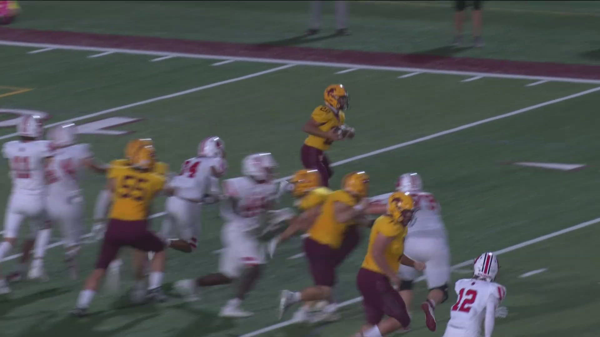 Keep up with the highlights from Friday's high school football matchup!