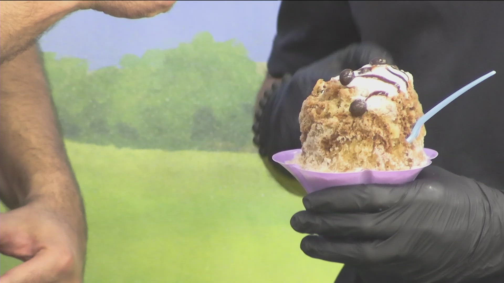 Minne-snow-ta Shaved Ice brought their new coffee-flavored treat to the KARE 11 Barn.