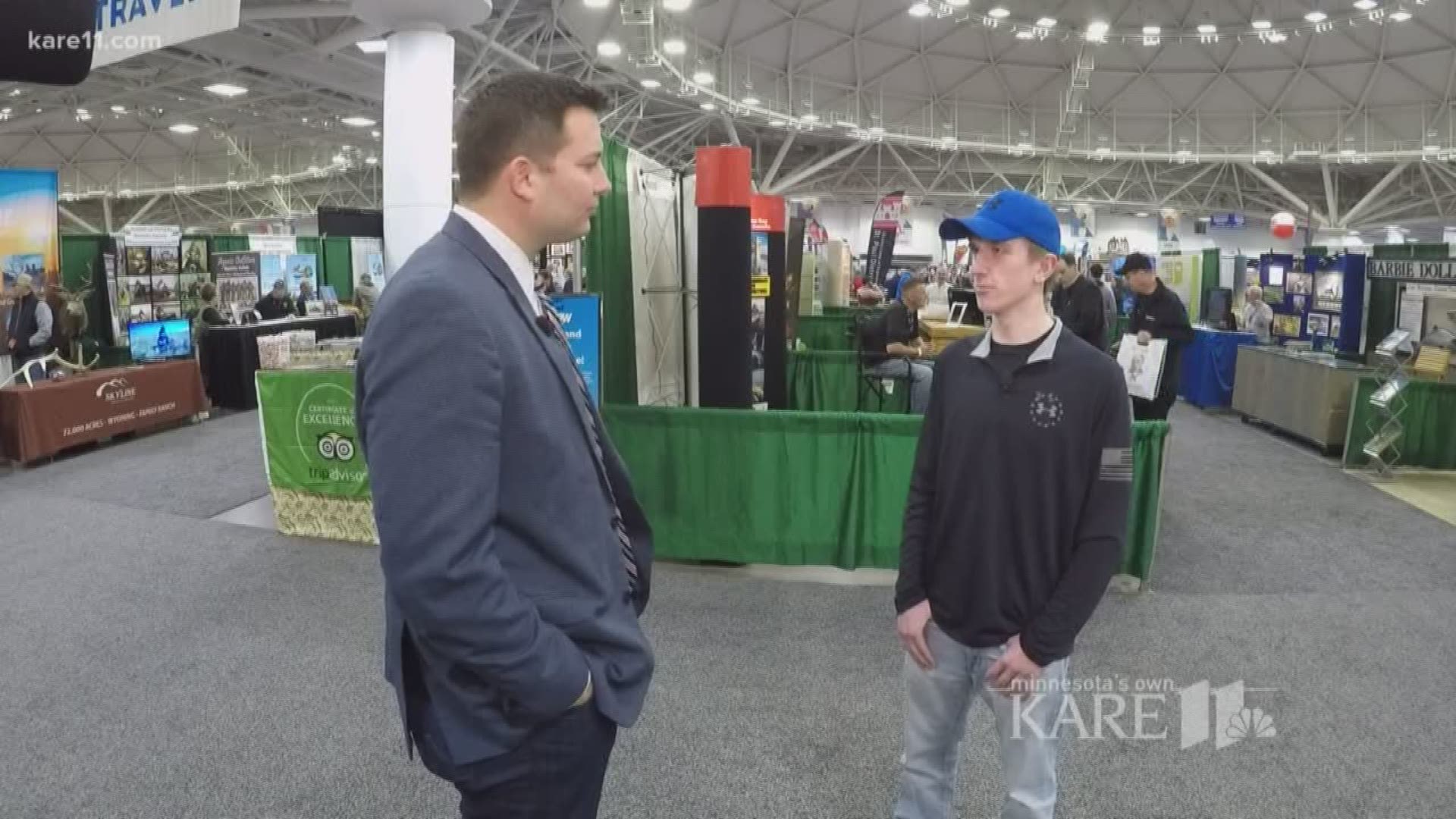 KARE 11's Chris Hrapsky spoke to students in support of gun rights. http://kare11.tv/2DNqrB2