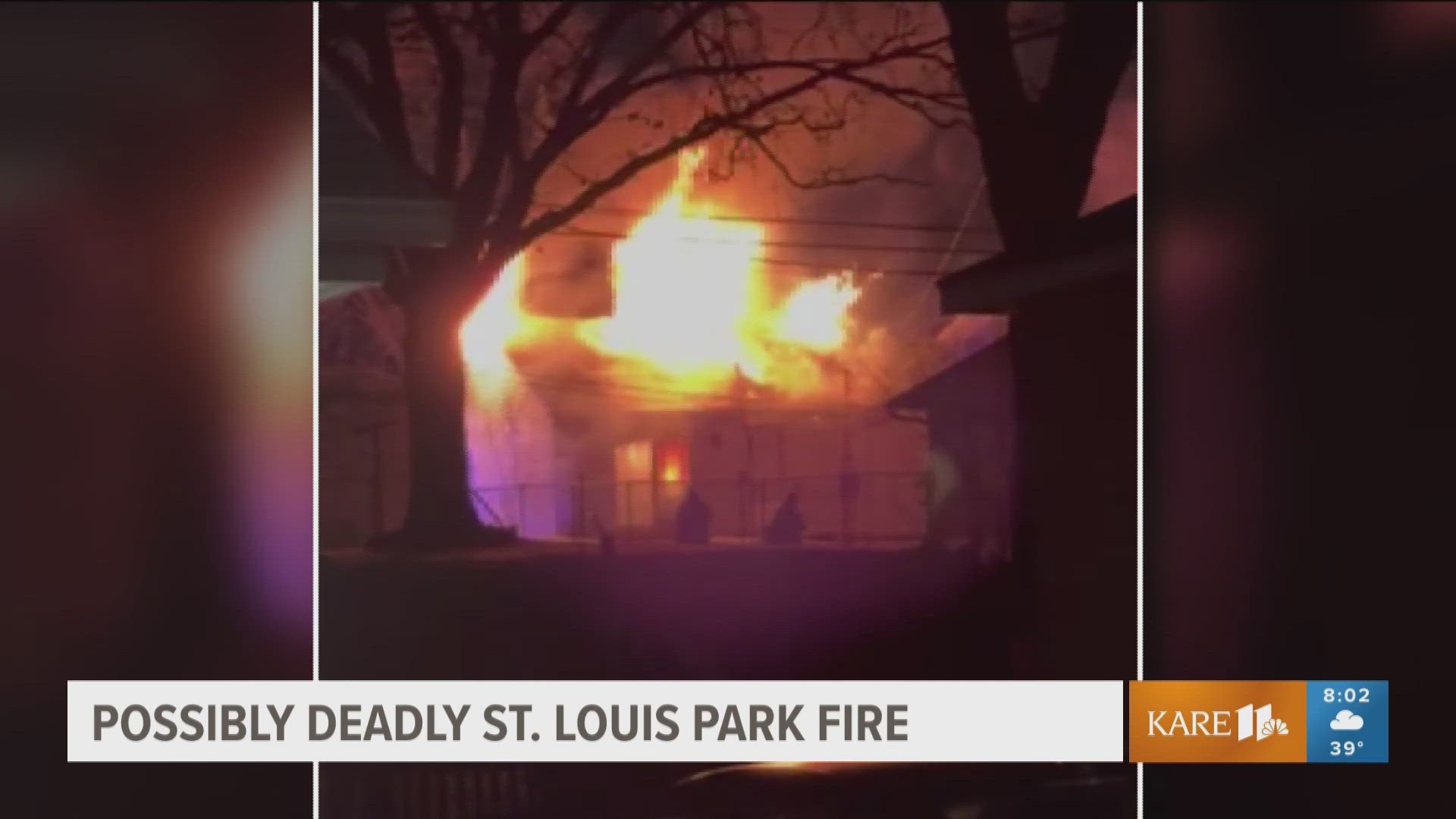 The fire occurred around midnight Wednesday and a KARE 11 photographer saw a body being pulled from the home. 