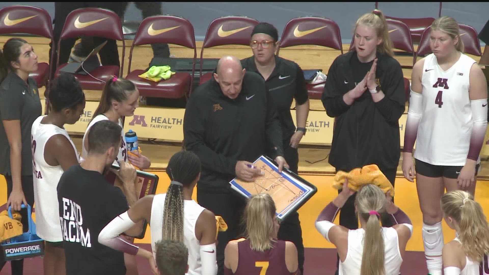 Gophers head volleyball coach announced Sunday this will be his final season as head coach.