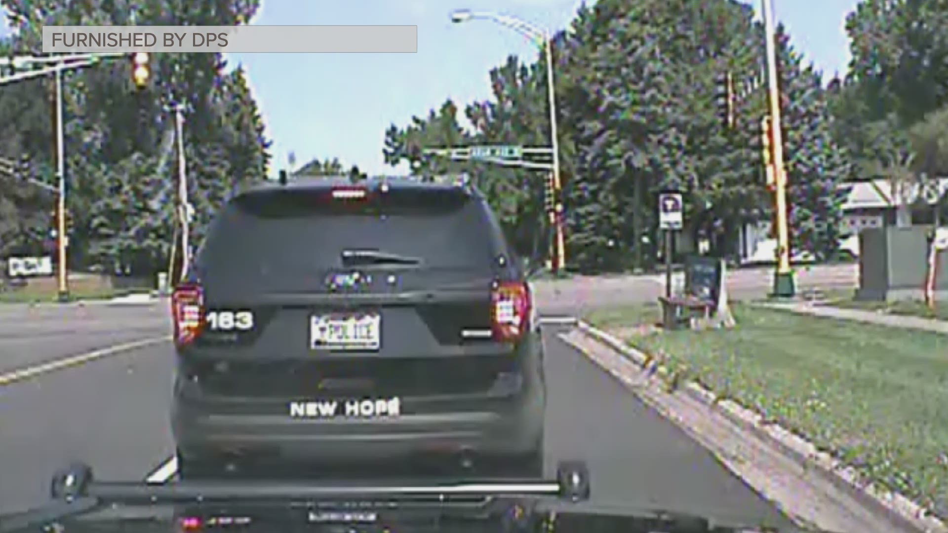 New Hope police squad hit by distracted driver