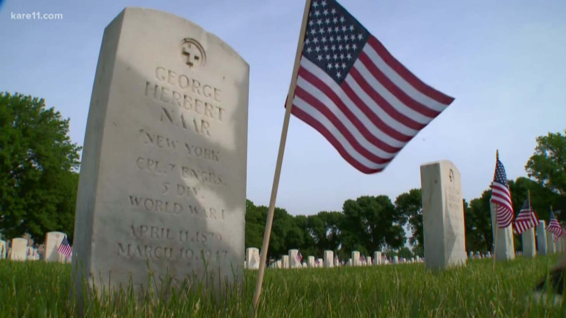 A big effort is underway to make sure flags are placed in honor of every hero laid to rest at the Fort Snelling Cemetery. The 'Flags for Fort Snelling telethon took place Tuesday.