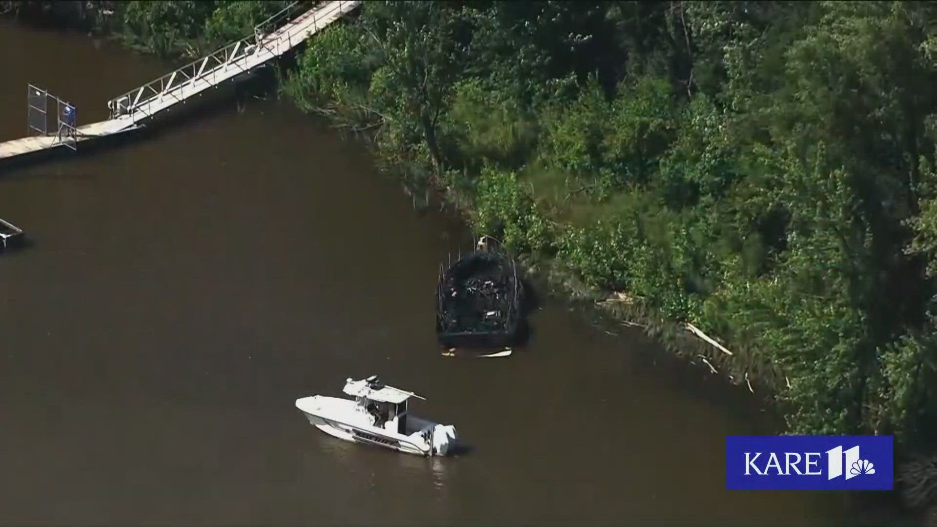 The Prescott police chief says the boat was at the fuel dock when it exploded and ejected some individuals into the water.