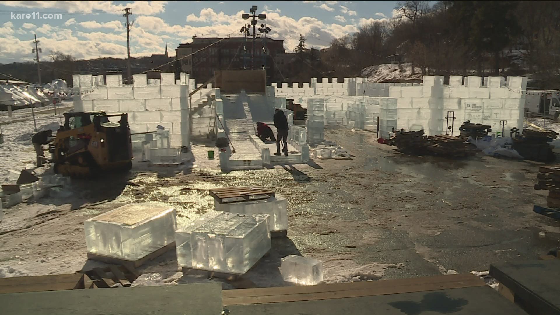Explore Stillwater's ice palace maze.