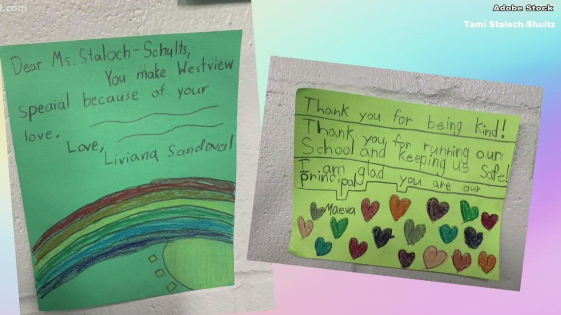 An Apple Valley elementary school's students and staff surprise principal with a rainbow of appreciation - Vimarsana News