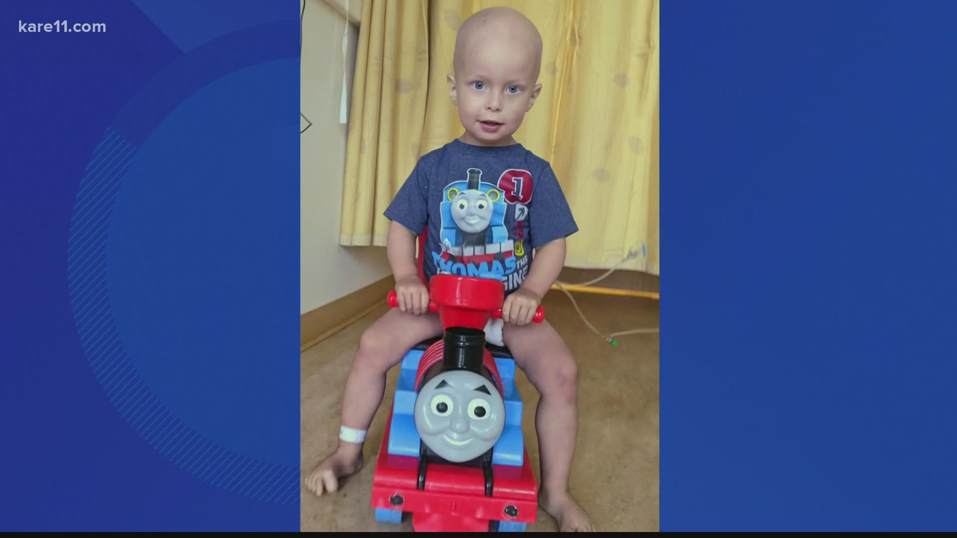 Blood transfusions have helped Barrett, who was diagnosed with a rare cancer earlier this year. Now, his family is hosting a blood drive to help others.