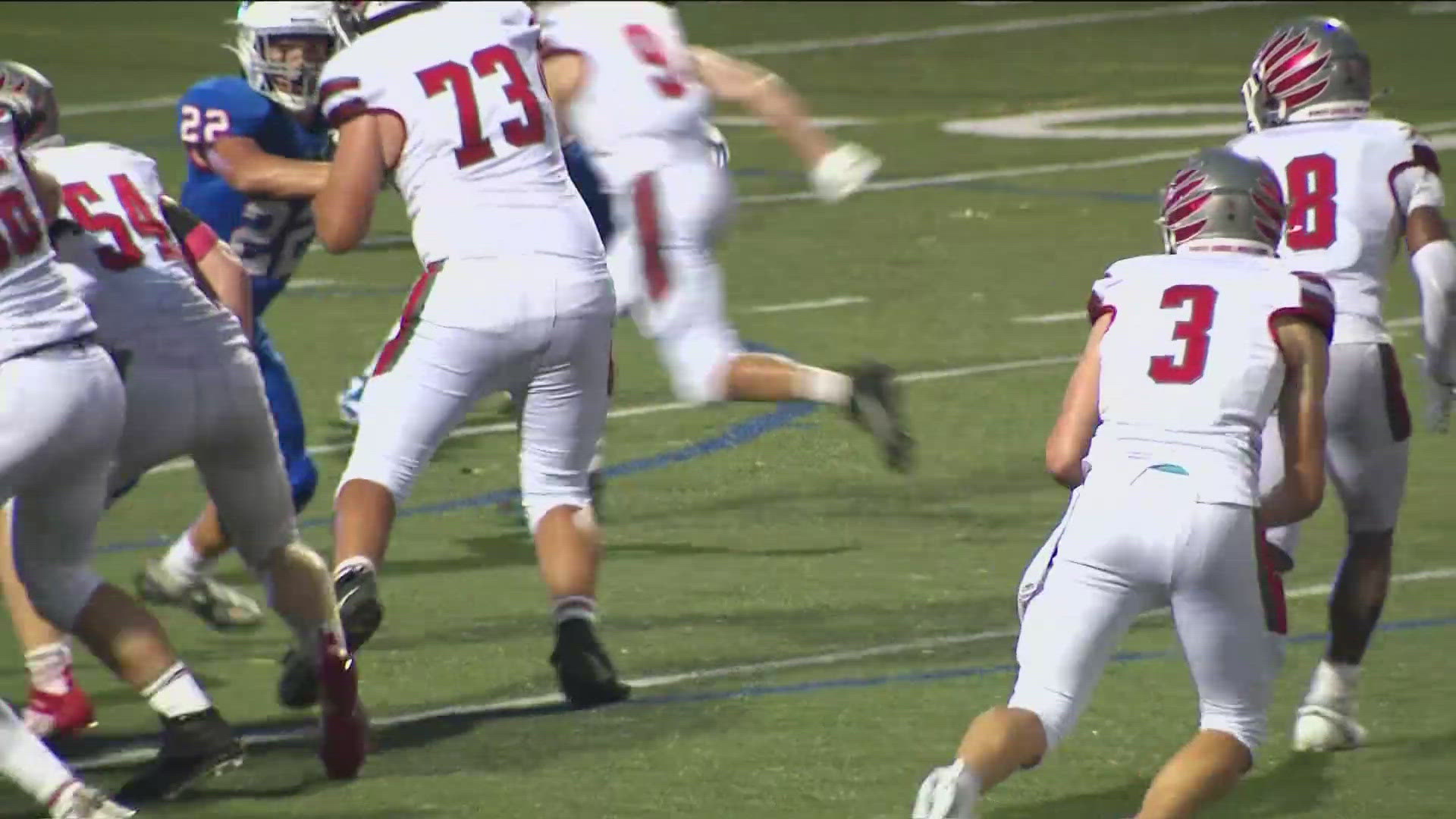 Keep up with the highlights from Thursday's high school football matchup!